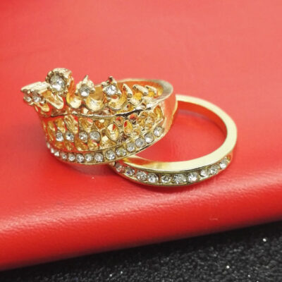 Qifu Trang Sức Hàn Quốc Mới Nữ Hoàng Thời Trang Đảng Đa Năng Ngọt Kim Cương Giả Thái Hình Vòng 2 Bộ