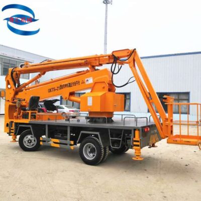Nhà máy cung cấp trực tiếp bệ nâng tay quay điện 10m 12m 14m tay quay thủy lực phương tiện làm việc trên không