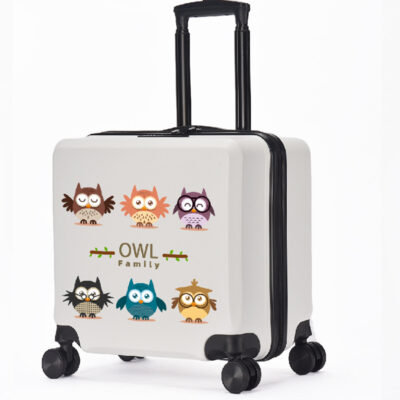 Vỏ xe đẩy trẻ em ABS Vali có bánh xe đa năng 17 inch Vỏ máy tính 19 inch Vỏ nội trú 20 inch Vali hoạt hình