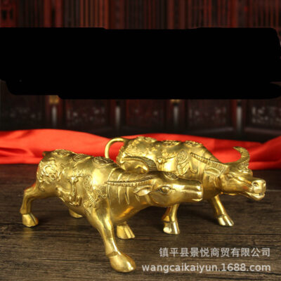 Bán buôn đồ trang trí bằng đồng ox một cặp bằng đồng cung hoàng đạo trang trí văn phòng nhà đồ trang trí thủ công mỹ nghệ