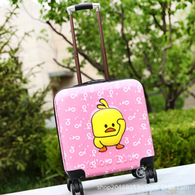 Bán buôn phim hoạt hình nội trú học sinh dễ thương trẻ em xe đẩy hộp quà tặng 20 inch bán buôn biểu tượng tùy chỉnh