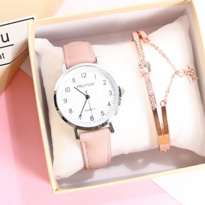 Phiên bản Hàn Quốc của xu hướng retro đơn giản bầu không khí giản dị đồng hồ thạch anh học sinh trung học cơ sở cặp đôi nam nữ siêu mỏng không thấm nước
