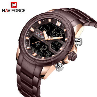 NAVIFORCE Lingxiang 9138S Đồng hồ thể thao cá tính thời trang nam Đồng hồ sinh viên chống nước Nhà sản xuất đồng hồ thạch anh