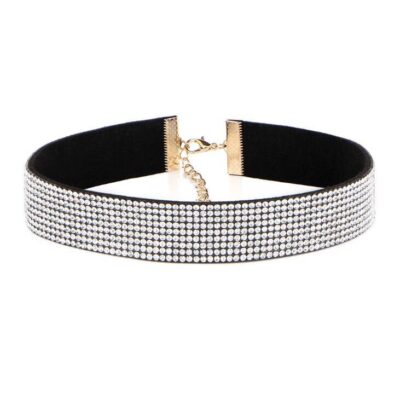 Châu Âu và Mỹ choker đồ trang sức phổ biến chuỗi xương đòn đầy vòng cổ rhinestone vòng cổ xương đòn các yếu tố nhiều lớp cổ áo kim cương đầy đủ