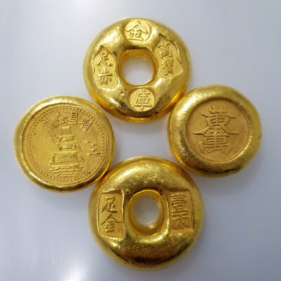 Hàng thủ công đồ cổ thỏi vàng đạo cụ cung cấp tiền vàng J65-J68