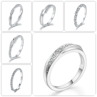 Trang sức nổ xuyên biên giới Phong cách Hàn Quốc Phổ biến Hàng đơn Kim cương Vòng mỏng cho nữ Khảm Zircon Trang sức mạ bạch kim Bán buôn