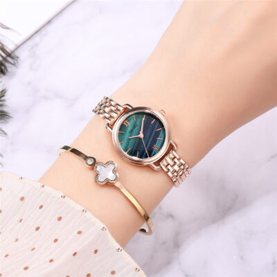 Đồng hồ đeo tay nữ mặt số nhỏ dây chuyền nhỏ đơn giản xu hướng thời trang Mori đồng hồ cô gái trái tim cô gái