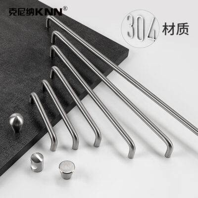 Tay cầm bằng Inox 304 hiện đại tối giản tủ ngăn kéo tủ quần áo tay nắm cửa tủ Mỹ chải phần cứng tay nắm cửa