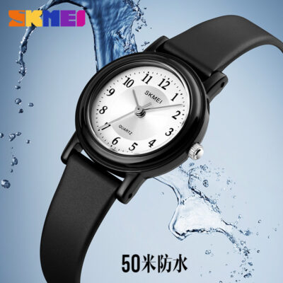 Moment vẻ đẹp thời trang tất cả các trận đấu của phụ nữ ánh sáng và mỏng tròn cổ điển đồng hồ thạch anh quay số nhỏ đơn giản đồng hồ nữ sinh viên không thấm nước