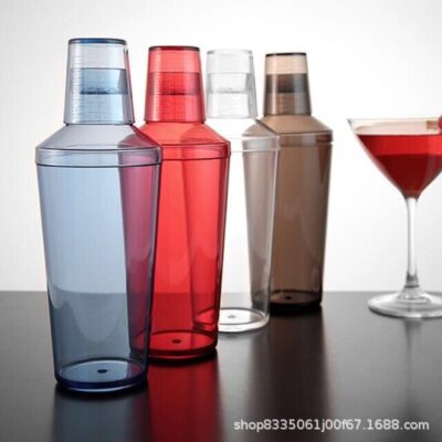 Bộ cốc lắc nhựa 600, 350ML Bình lắc Boston shaker shaker shaker cup