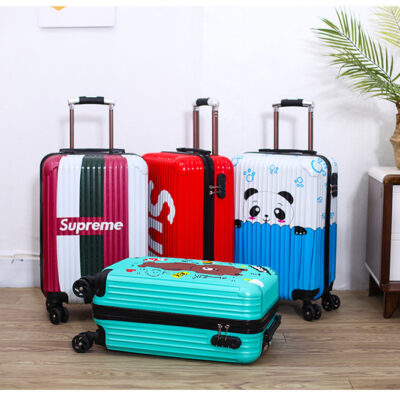 Hoạt Hình Trẻ Em Vali Quà Tặng Sỉ Sinh Viên Đa Năng Bánh Xe Vali ABS Mật Khẩu Hộp Xe Đẩy 20 Inch