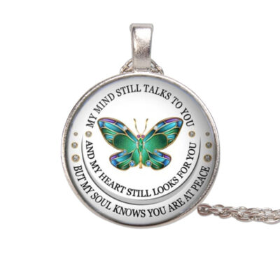 Vòng cổ bán chạy Tâm trí tôi vẫn nói chuyện với bạn Vòng cổ thủy tinh đá thời gian Món quà sáng tạo