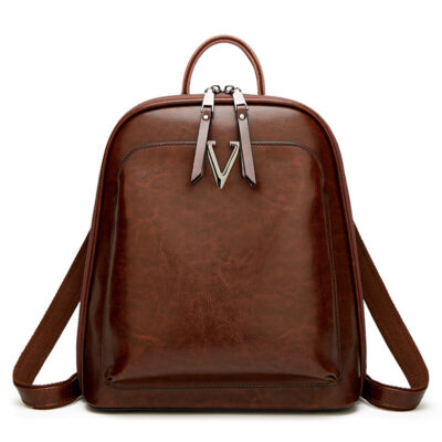 Ba lô nữ 2020 phong cách Hàn Quốc mới thời trang ba lô du lịch ba lô da sáp dầu ba lô nữ túi đa năng