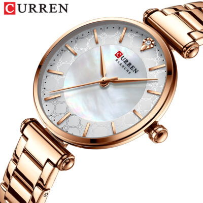 CURREN/Karuien 9072 Nữ Đơn Giản Đồng Hồ Nhỏ Dây Thép Đồng Hồ Nữ Ngoại Thương Đồng Hồ Nữ Thường Ngày