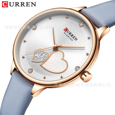 CURREN Karuien 9077 Thời Trang Đơn Giản Giản Dị Đồng Hồ Nữ Chống Thấm Nước Dây Nữ Đồng Hồ Thạch Anh Đồng Hồ Nữ