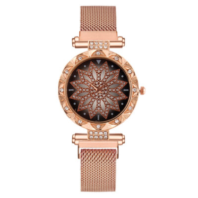 Mẫu nổ bán chạy nhất xuất khẩu ngoại thương đồng hồ nữ đồng hồ nữ thời gian chạy người lười hấp thụ sắt từ nhà sản xuất đồng hồ thạch anh tại chỗ