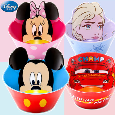 Disney Bát Trẻ Em Bộ Đồ Ăn Chống Rơi Hoạt Hình Bát Cơm Trẻ Em Dễ Thương Hộ Gia Đình Cho Bé Bát Mickey Cho Bé Ăn Bát