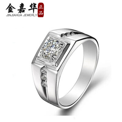 chúc Châu Âu và Hoa Kỳ bán chạy cổ điển hot hợp thời trang nhẫn cưới cung cấp sỉ nhẫn nam kim cương phiên bản hàn quốc nhẫn nam 925