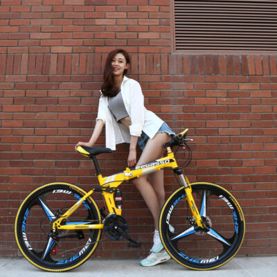 Nhà máy cung cấp trực tiếp BeGasso xe đạp gấp hấp thụ sốc đĩa phanh tốc độ biến đổi đuôi mềm xe đạp quà tặng zxc xe đạp