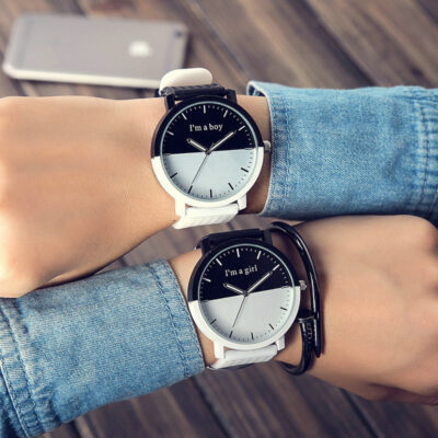 Đồng Hồ Bán Buôn Đồng Hồ Cặp Đôi Học Sinh Hàn Quốc Xu Hướng Thời Trang Nam Đơn Giản Thường Ngày Đồng Hồ Thạch Anh Silicon Nữ