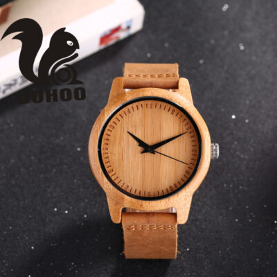 Đồng hồ đeo tay thạch anh ngoại thương Nhật Bản đồng hồ gỗ tre ngoại thương đồng hồ thạch anh nam phong cách nóng chuyển phát nhanh