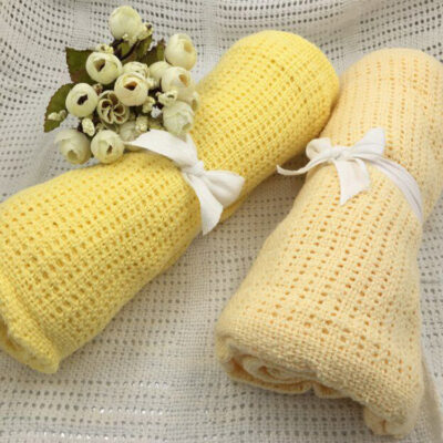 80*100 Trẻ Sơ Sinh Lỗ Chăn Rỗng Chăn Ngoại Thương Thương Mại Điện Tử Xuyên Biên Giới Điều Hòa Không Khí Chăn Xe Đẩy Chăn Sản Phẩm Cho Bé