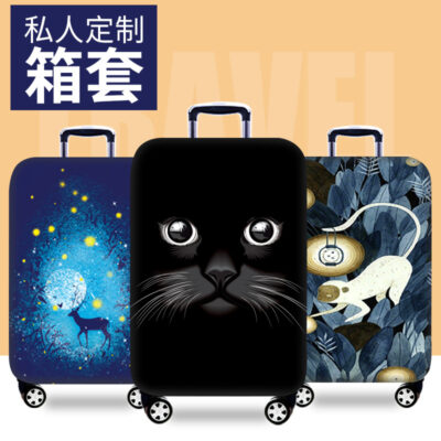 Tùy chỉnh vali bảo vệ tùy chỉnh quảng cáo vali bìa biểu tượng tùy chỉnh in đàn hồi vali bìa bán buôn
