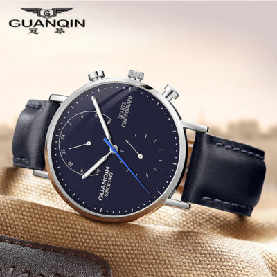 Guanqin mới đích thực đồng hồ ngoại thương Thụy Sĩ đồng hồ thạch anh chống thấm nước siêu mỏng đồng hồ nam thời trang