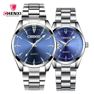 Đồng hồ cặp đôi thương hiệu Chenxi đồng hồ nữ doanh nhân 006A tại chỗ bán buôn dây đeo bằng thép không gỉ đồng hồ nam