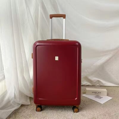 Vali màu đỏ AMEIIKIE Vali lên máy bay 20 inch của hồi môn retro vali máy tính đám cưới