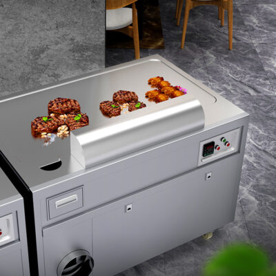 lecon/Lechuang thương mại teppanyaki khí đốt lớn thiết bị nhà hàng khách sạn nướng Nhật Bản