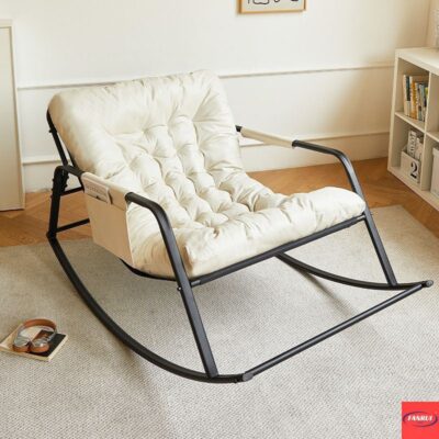 Ghế bập bênh đôi Ghế ngả Ghế sofa Phòng ngủ Ban công Phòng khách Ghế bập bênh lười màu đỏ Ghế giải trí Ghế nghỉ trưa thoải mái