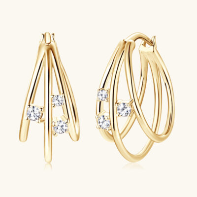 2023 Cuốn Sách Nhỏ Màu Đỏ Tính Khí Mới Cô Gái Moissanite Bông Tai Kim Cương Thời Trang Đa Năng Tai Trang Sức Ngoại Thương Bông Tai Bán Buôn