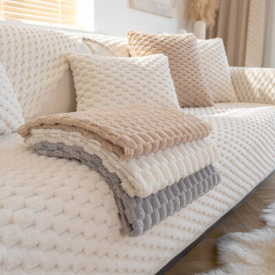 Sofa Đệm Sang Trọng Đơn Giản Hiện Đại Đệm Chống Trơn Trượt Bốn Mùa Đa Năng Mùa Đông Bọc Ghế Sofa Da Khăn Lưng Vải
