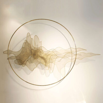 Trang trí tường nền phòng khách sáng tạo Phong cách Trung Hoa giả trang trí tường phong cảnh nhà hàng hiên kim loại sắt rèn trang trí tường mặt dây chuyền