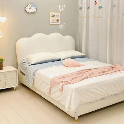 Phòng trẻ em đầu giường túi mềm giường trẻ em bé gái nhà đơn giản giường đôi vải Mỹ giường ins gió công chúa