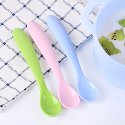 Trẻ Em Bộ Đồ Ăn Bằng Silicon Cho Bé Tập Thìa Thìa Silicone Cong Thìa Ăn Cho Bé Bổ Sung Thìa Dụng Cụ Cơm Dán Thìa Bán Buôn