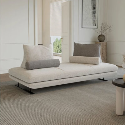 Không gian tự do thiết kế ghế sofa prado Nhà thiết kế sofa phòng khách tối giản Ý Ghế tựa tay hai mặt Ghế sofa màu đỏ