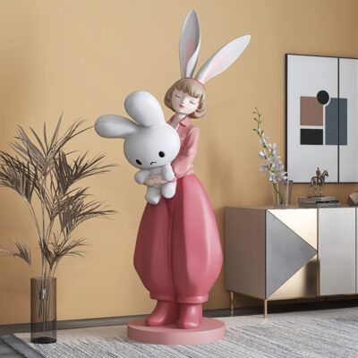 Quà tặng cho người mới cô gái thỏ sáng tạo chào đón trang trí phòng khách sofa sàn lớn Tủ TV bên cạnh đám cưới