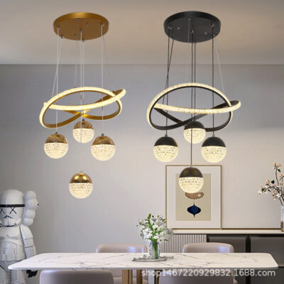 Nhà máy bán buôn đèn nhà hàng đèn chùm ăn đơn giản hiện đại 2023 đèn phòng ăn mới nhà hàng homestay đèn chùm sáng tạo