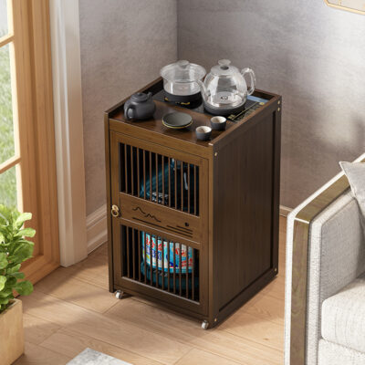 Trà di động xe đẩy nhà bàn trà nhỏ tủ trà nghiên cứu phòng khách bàn trà bàn trà tích hợp bàn trà có bánh xe khay trà
