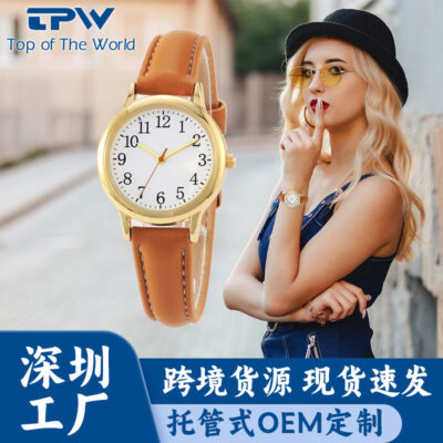 TPW mới đơn giản thời trang nữ thắt lưng đồng hồ thạch anh bé gái học sinh nhỏ gọn chống thấm nước dây đồng hồ bán buôn