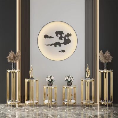 Đẹp sang trọng giá đỡ hoa bằng thép không gỉ trong nhà phòng khách giá đứng trên sàn giá đỡ hoa Bắc Âu hiện đại tối giản giá đỡ hoa lưới màu đỏ 2023 mới