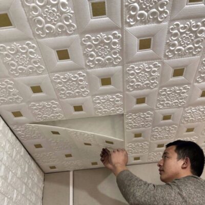 Trang trí trần trần giấy dán tường trần phòng ngủ nền tường 3D dán tường ba chiều tự dính dán tường phòng tắm