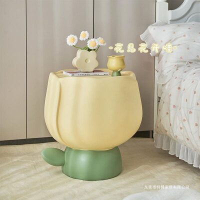 Kem phong cách sáng tạo hoa tulip bàn cà phê tầng trang trí nhà ghế sofa phòng khách bàn cạnh giường ngủ mềm mại trang trí trang trí