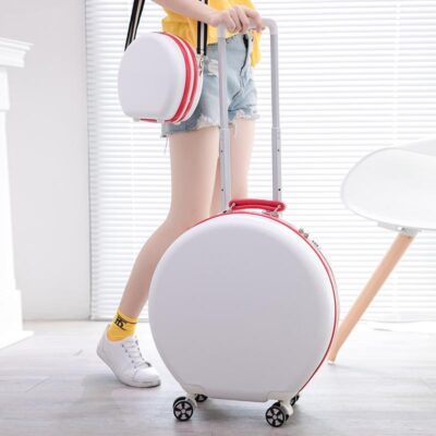 Vali tròn 18 inch mô hình nhỏ xe đẩy mẹ hộp nữ đẹp 20 mật khẩu vali du lịch lưới ins thủy triều đỏ