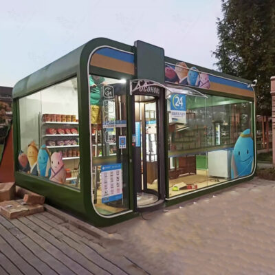 Công nghệ tương lai cabin táo Siêu thị bán hàng tự động không người lái 24 giờ khu danh lam thắng cảnh khu cắm trại phòng triển lãm trong suốt cửa hàng sản xuất