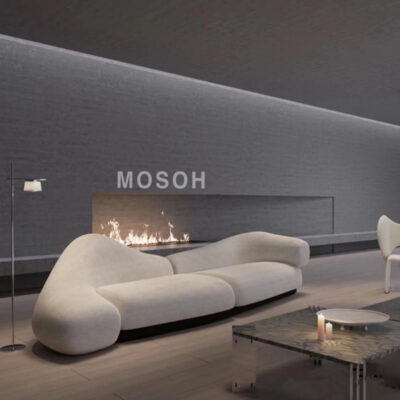 Phòng khách Baxtier của Ý Ghế sofa hình đặc biệt tối giản hiện đại vải nhung ghế sofa bọc mây ghế sofa cong