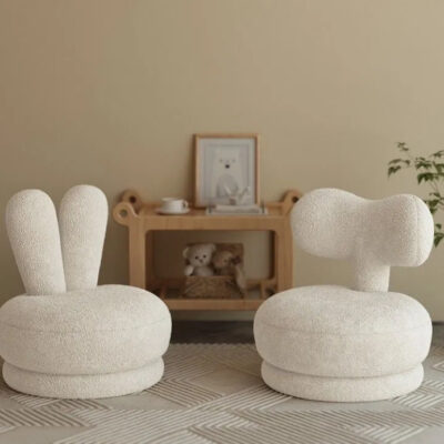 Sofa lười xoay ghế đơn trẻ em sofa đơn dễ thương phong cách thời trang mini sofa lười phân dày