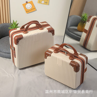 Vali 14 inch 16 inch hộp trang điểm đồng hành quà tặng nhỏ mini du lịch hộp mật khẩu túi lưu trữ bán buôn